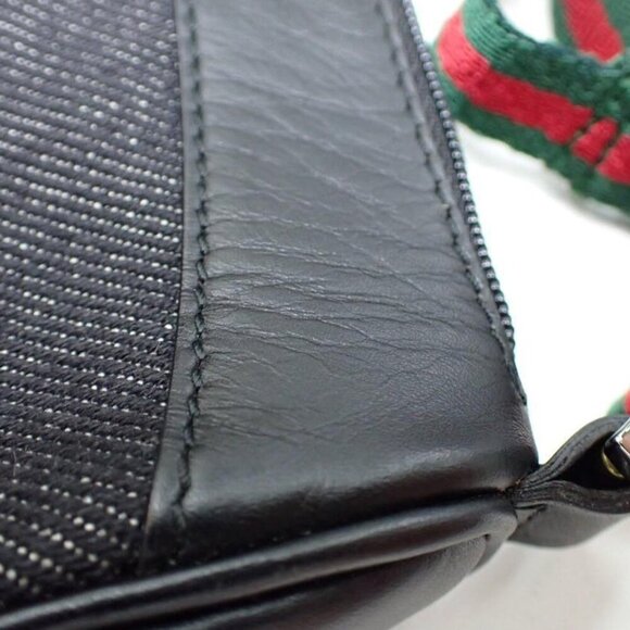 Gucci Vintage Denim Mini Web Pochette - Picture 14 of 16